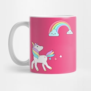 Sweet unicorn and clouds Mug